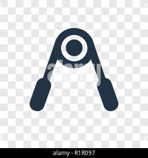 Hand grip vector icon isolated on transparent background, Hand grip transparency logo concept Stock Vector