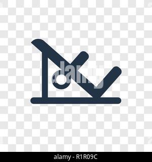 Machine vector icon isolated on transparent background, Machine transparency logo concept Stock Vector