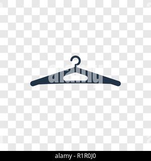 Hanger vector icon isolated on transparent background, Hanger transparency logo concept Stock Vector