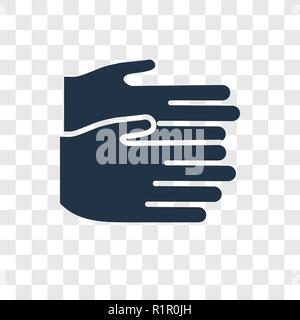 Clapping vector icon isolated on transparent background, Clapping transparency logo concept Stock Vector