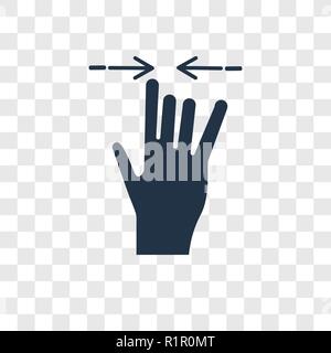 Swipe right vector icon isolated on transparent background, Swipe right transparency logo concept Stock Vector