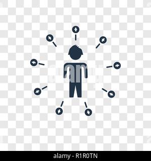 Humanpictos vector icon isolated on transparent background, Humanpictos transparency logo concept Stock Vector