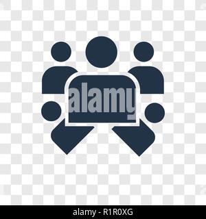 Hierarchical structure vector icon isolated on transparent background, Hierarchical structure transparency logo concept Stock Vector