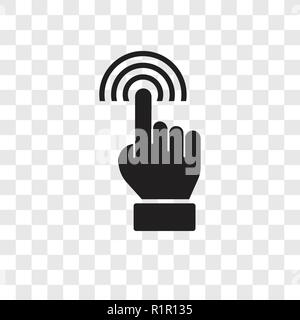 Clicker vector icon isolated on transparent background, Clicker transparency logo concept Stock Vector