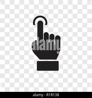 Clicker vector icon isolated on transparent background, Clicker transparency logo concept Stock Vector
