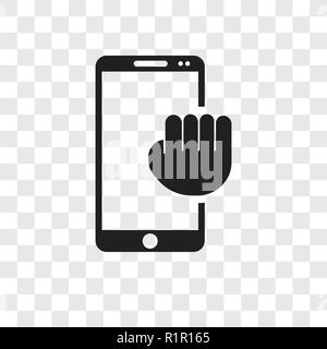 Hold vector icon isolated on transparent background, Hold transparency logo concept Stock Vector