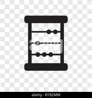 Abacus vector icon isolated on transparent background, Abacus transparency logo concept Stock Vector