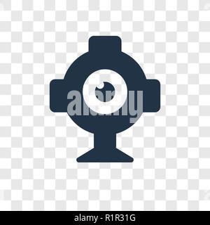 Webcam vector icon isolated on transparent background, Webcam transparency logo concept Stock Vector