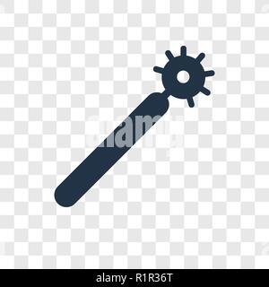Electric toothbrush vector icon isolated on transparent background, Electric toothbrush transparency logo concept Stock Vector