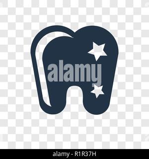 Caries vector icon isolated on transparent background, Caries transparency logo concept Stock Vector