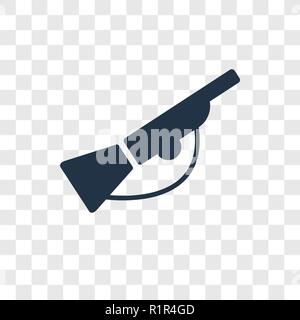 Hunting vector icon isolated on transparent background, Hunting transparency logo concept Stock Vector