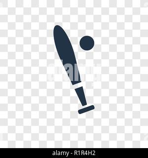 Baseball vector icon isolated on transparent background, Baseball transparency logo concept Stock Vector