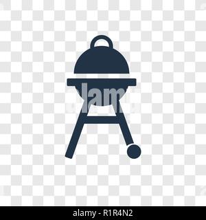Barbacue vector icon isolated on transparent background, Barbacue transparency logo concept Stock Vector