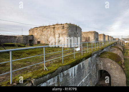 An Old Cannon In A Deserted Military Bunker In Luocuo Mazu Park In