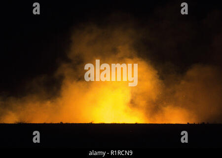 Rialto, CA, USA. 14th Nov, 2018. At 9 pm, 11/14/2018 a fast-moving brush fire breaks out, burning 20 acres in the first three minutes. Credit: Chris Rusanowsky/ZUMA Wire/Alamy Live News Stock Photo