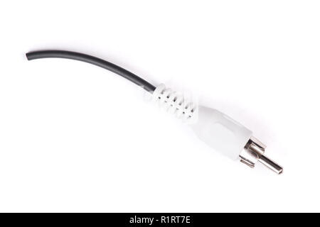 Audio Visual Cables For TV Video Isolated on White Stock Photo - Alamy