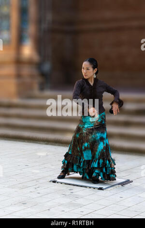 The Flamenco dancer in Seville, Andalusia, Spain Stock Photo
