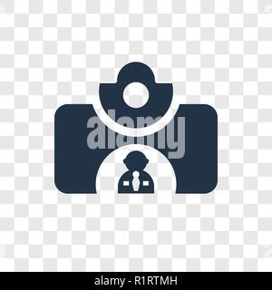 Id card vector icon isolated on transparent background, Id card ...