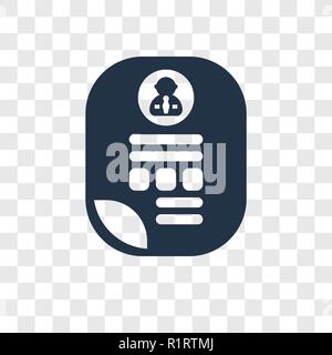 Curriculum vector icon isolated on transparent background, Curriculum transparency logo concept Stock Vector
