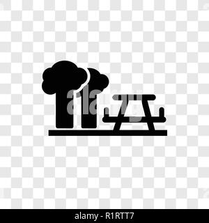 Picnic vector icon isolated on transparent background, Picnic transparency logo concept Stock Vector