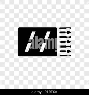 Matches vector icon isolated on transparent background, Matches transparency logo concept Stock Vector