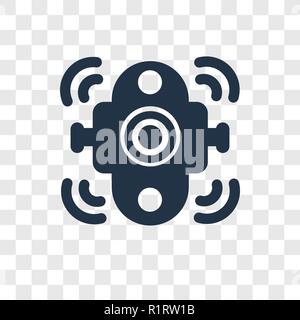 Doorbell vector icon isolated on transparent background, Doorbell transparency logo concept Stock Vector