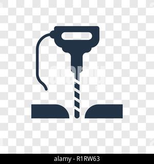 Driller vector icon isolated on transparent background, Driller transparency logo concept Stock Vector