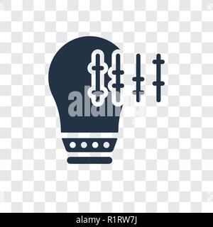 Electricity vector icon isolated on transparent background, Electricity transparency logo concept Stock Vector