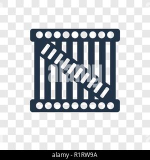 Package vector icon isolated on transparent background, Package transparency logo concept Stock Vector