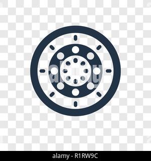 Industrial tread vector icon isolated on transparent background, Industrial tread transparency logo concept Stock Vector