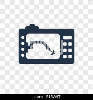Lathe machine vector icon isolated on transparent background, Lathe machine transparency logo concept Stock Vector
