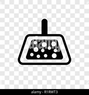 Wiping dustpan vector icon isolated on transparent background, Wiping dustpan transparency logo concept Stock Vector