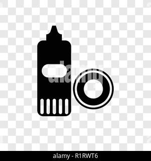 Washing plate vector icon isolated on transparent background, Washing plate transparency logo concept Stock Vector