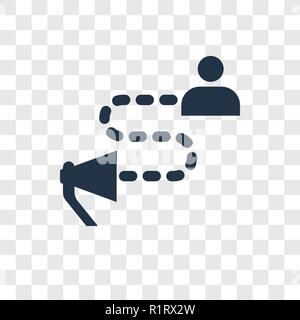 Marketing vector icon isolated on transparent background, Marketing transparency logo concept Stock Vector