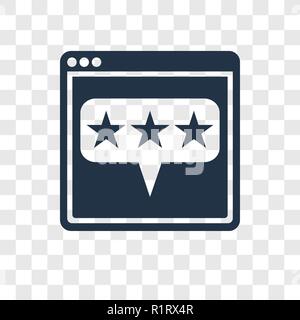 Feedback vector icon isolated on transparent background, Feedback transparency logo concept Stock Vector