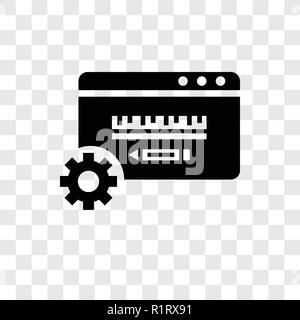 Prototype vector icon isolated on transparent background, Prototype transparency logo concept Stock Vector