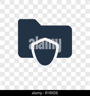 Files and folders vector icon isolated on transparent background, Files and folders transparency logo concept Stock Vector
