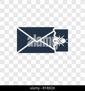 Spam vector icon isolated on transparent background, Spam transparency logo concept Stock Vector
