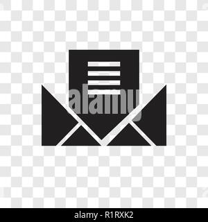 open email icon black vector illustration Stock Vector Image & Art - Alamy
