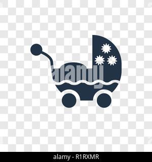 Cradle vector icon isolated on transparent background, Cradle transparency logo concept Stock Vector