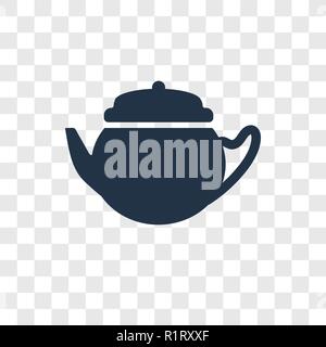 Kettle vector icon isolated on transparent background, Kettle transparency logo concept Stock Vector