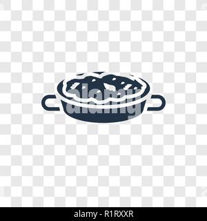 Paella vector icon isolated on transparent background, Paella transparency logo concept Stock Vector