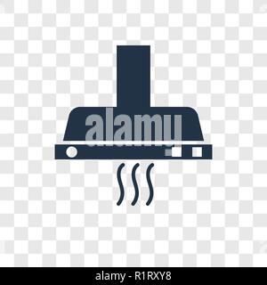 Extractor hood vector icon isolated on transparent background, Extractor hood transparency logo concept Stock Vector