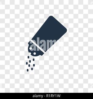 Salt shaker vector icon isolated on transparent background, Salt shaker transparency logo concept Stock Vector
