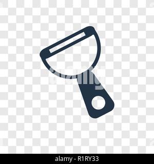Peeler vector icon isolated on transparent background, Peeler transparency logo concept Stock Vector