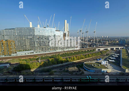 Battersea Power Station Redevelopment, Battersea, London. Stock Photo