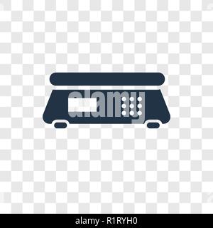Scale vector icon isolated on transparent background, Scale transparency logo concept Stock Vector