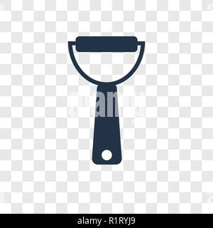 Peeler vector icon isolated on transparent background, Peeler transparency logo concept Stock Vector