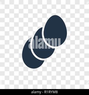 Eggs vector icon isolated on transparent background, Eggs transparency logo concept Stock Vector