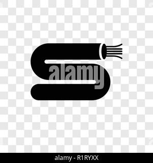 Wires vector icon isolated on transparent background, Wires transparency logo concept Stock Vector